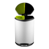 EKO Recycle Shell Bin duo pedaalemmer (2 x 22 liter, wit) SEK00022 - 1