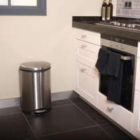 EKO Shell Bin pedaalemmer (18 liter, zilver) SEK00124