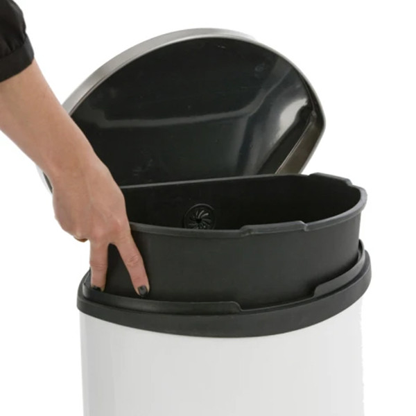 EKO Shell Bin pedaalemmer (30 liter, wit) SEK00017 - 1