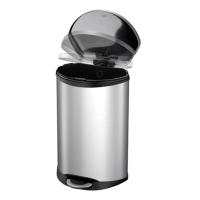 EKO Shell Bin pedaalemmer (50 liter, mat RVS) SEK00019