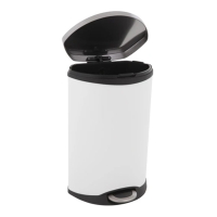 EKO Shell Bin pedaalemmer (50 liter, wit) SEK00020