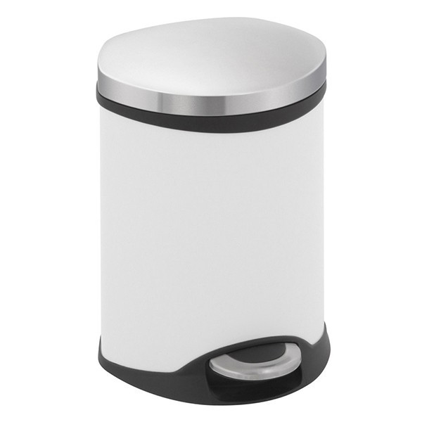 EKO Shell Bin pedaalemmer (6 liter, wit)  SEK00015 - 1