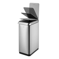 EKO Touch Bar afvalemmer (30 liter, mat RVS) SEK00073