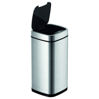 EKO Touch Square afvalemmer (50 liter, zilver)  SEK00115
