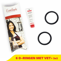 Aanbieding: Eccellente Siliconenvet & O-ringen voor Delonghi koffiezetapparaten (3 verpakkingen) SEC02102
