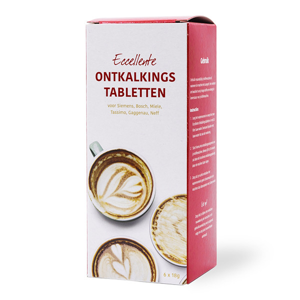 Eccellente ontkalkingstabletten voor koffiezetapparaten 18 gram (6 stuks) SEC00038 - 2