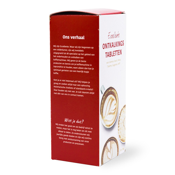 Eccellente ontkalkingstabletten voor koffiezetapparaten 18 gram (6 stuks) SEC00038 - 4
