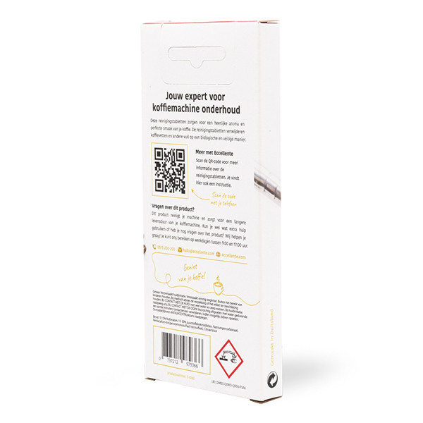 Eccellente reinigingstabletten voor koffiezetapparaten 1,6 gram (10 stuks) SEC00027 - 4