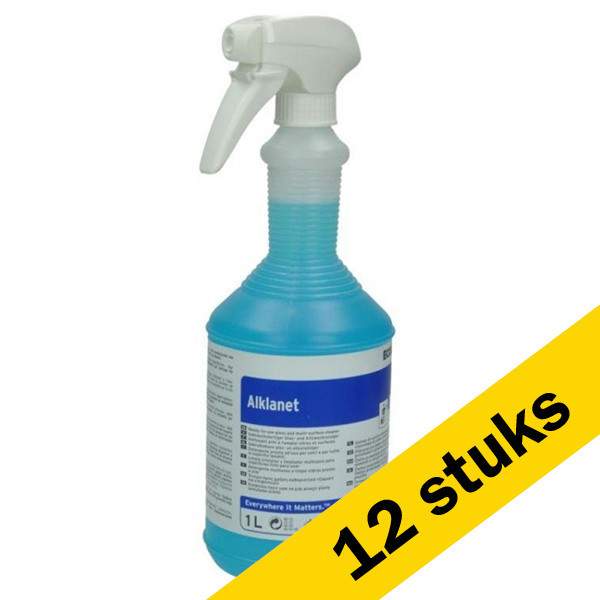 Aanbieding: Ecolab Alklanet 1 liter (12 flessen á 1 liter) SEC00018 - 1
