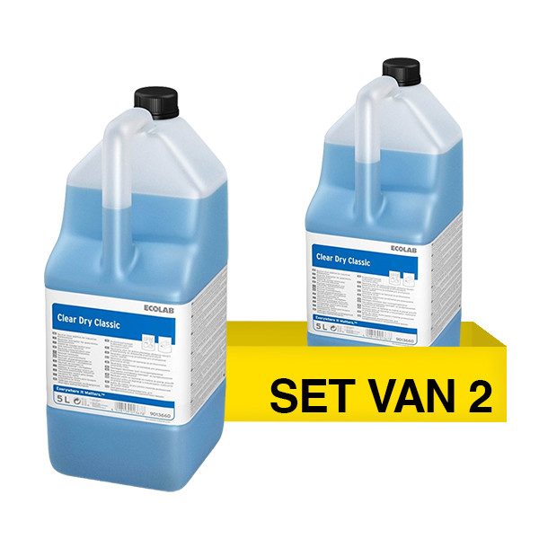 Aanbieding: Ecolab Clear Dry Classic Glansspoelmiddel (4 stuks à 5 liter) SEC02080 - 1