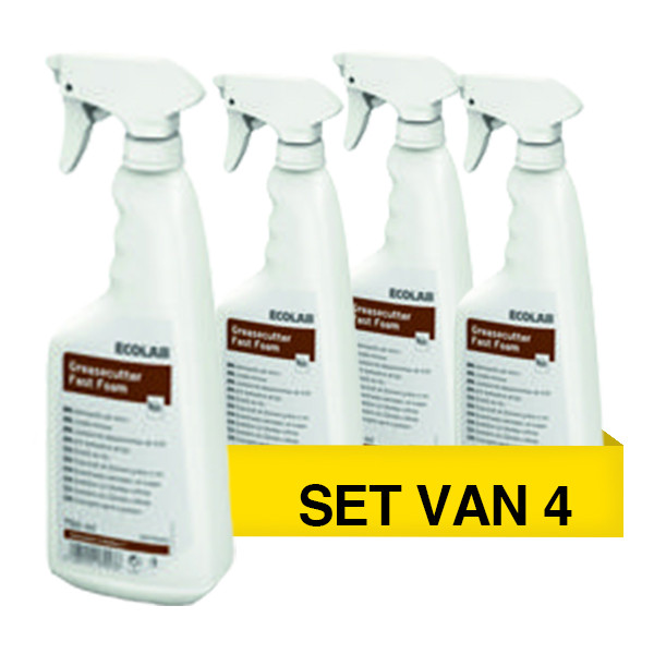 Ecolab Aanbieding: Ecolab Greasecutter Fast Foam Keuken Ontvetter  (4 flessen - 750ml)  SEC02026 - 1