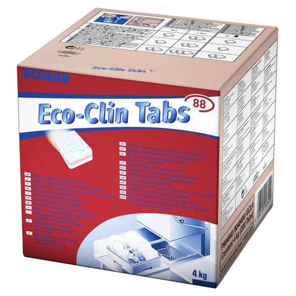 Ecolab Eco-Clin Tabs-88 vaatwastabletten (200 tabletten)  SEC00009 - 1