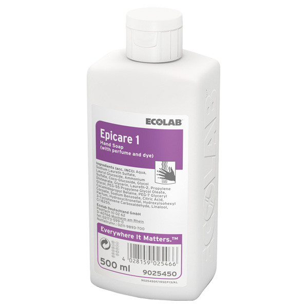 Ecolab Epicare 1 milde reinigingslotion (500 ml)  SEC00002 - 1