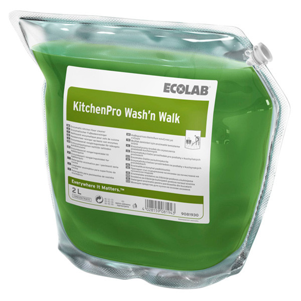 Ecolab Kitchenpro Wash'N Walk vloerreiniger (2 liter)  SEC00015 - 1