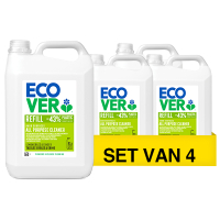Ecover Aanbieding: Ecover Allesreiniger Lemongrass & Ginger Navulflacon (4 flacons - 5L)  SEC02041
