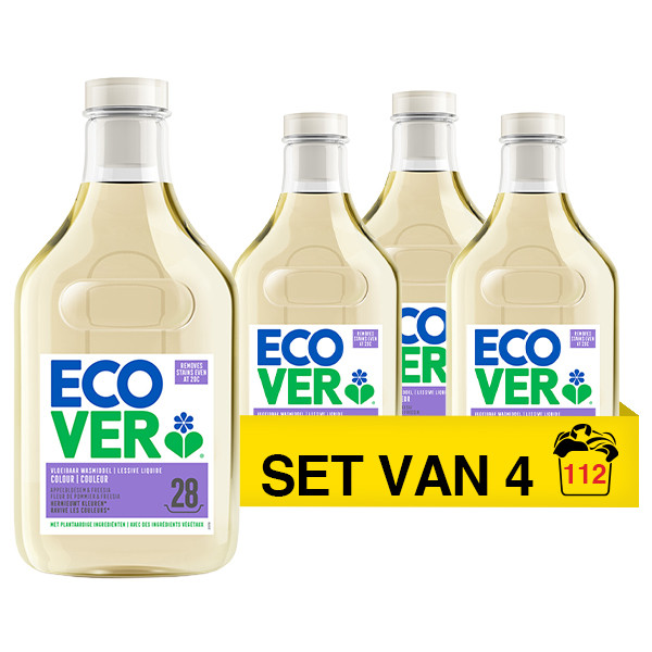 Aanbieding: Ecover Vloeibaar Wasmiddel Color Appelbloesem & Freesia 1,43 liter (4 stuks - 112 wasbeurten) SEC00079 - 1