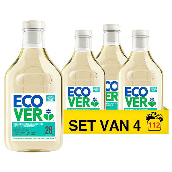 Aanbieding: Ecover Vloeibaar Wasmiddel Universal Kamperfolie & Jasmijn 1,43 liter (4 stuks - 112 wasbeurten) SEC00077 - 1