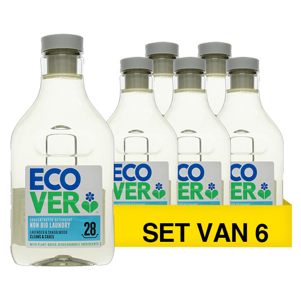 Aanbieding: Ecover Wasmiddel Concentraat Lavendel & Sandelhout 1 L (6 stuks - 168 wasbeurten) SEC02063 - 1