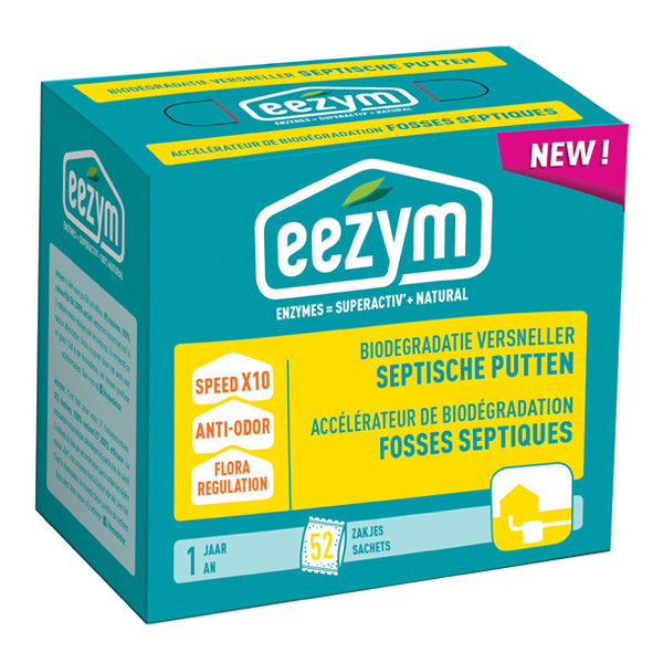 Eezym biodegradatie versneller septische putten (52 losse zakjes)  SEE00011 - 1