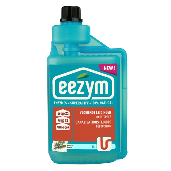 Eezym vloeiende leidingen ontstopper (1 liter)  SEE00003 - 1