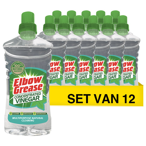Elbow Grease Aanbieding: 12x Elbow Grease schoonmaakazijn (750 ml)  SEL01072 - 1