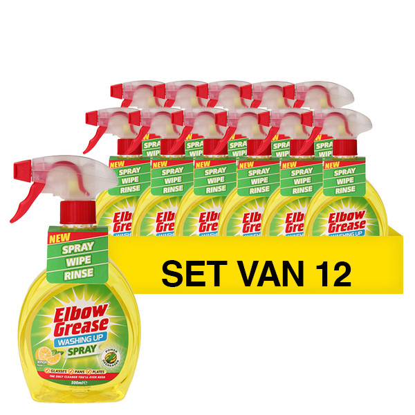 Elbow Grease Aanbieding: Elbow Grease Afwasmiddel Spray Lemon (12 sprays - 500 ml)  SEL00273 - 1