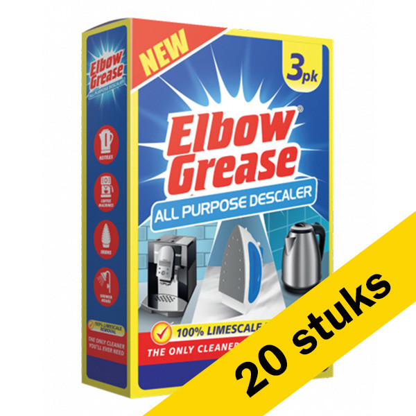 Elbow Grease Aanbieding: Elbow Grease All Purpose Ontkalker zakjes (60 x 25 ml)  SEL00241 - 1