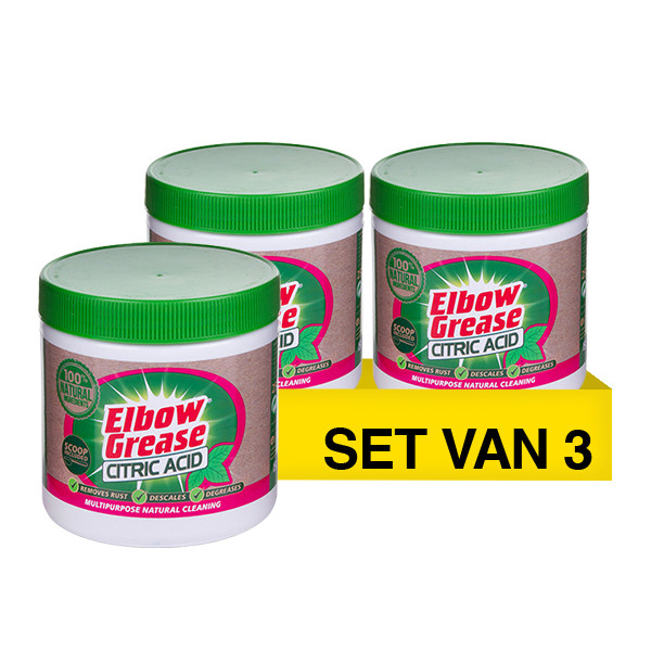 Aanbieding: Elbow Grease Kalkverwijderaar Citroenzuur (3 stuks - 250 gram) SEL01161 - 1
