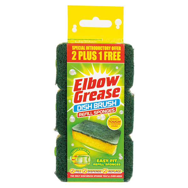 Elbow Grease Dish Brush navullingen (3 stuks)  SEL01037 - 1