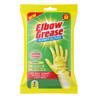 Elbow Grease Super Strong Gloves |  Rubber Huishoudhandschoenen | Geel | Medium (1 paar)  SEL00212