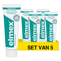4 + 1 gratis Elmex Sensitive tandpasta (75 ml) SEL00298