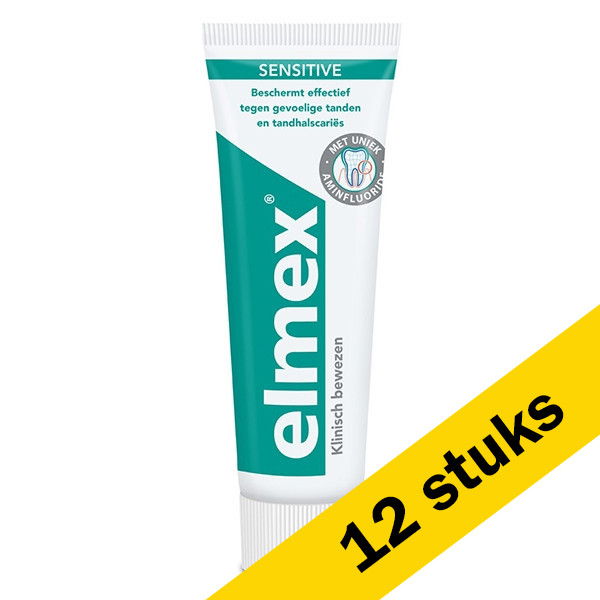 Elmex Aanbieding: 12x Elmex Sensitive tandpasta (75 ml)  SEL01031 - 1