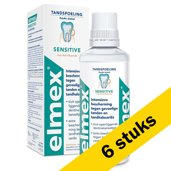 Elmex Aanbieding: 6x Elmex Sensitive mondwater (400 ml)  SEL01032 - 1