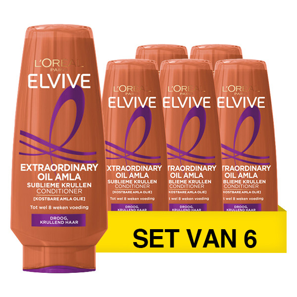 Aanbieding: L'Oreal Elvive Extraordinary Amla Oil Conditioner (6 flessen à 200 ml) SEL01124 - 1