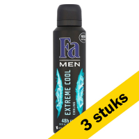 Fa Aanbieding: 3x Fa deodorant spray Extreme Cool for Men (150 ml)  SFA05145