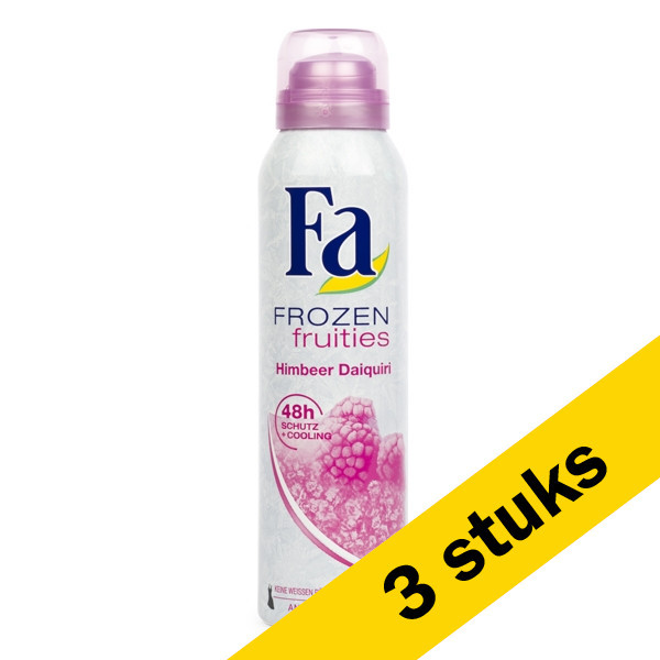 Fa Aanbieding: 3x Fa deodorant spray Frozen Fruities Framboos Daiquiri (150 ml)  SFA05099 - 1
