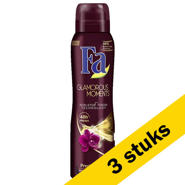 Aanbieding: 3x Fa deodorant spray Glamorous Moments (150 ml) SFA05093 - 1