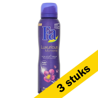 Fa Aanbieding: 3x Fa deodorant spray Luxurious Moments (150 ml)  SFA05148