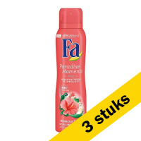 Fa Aanbieding: 3x Fa deodorant spray Paradise Moments (150 ml)  SFA05155