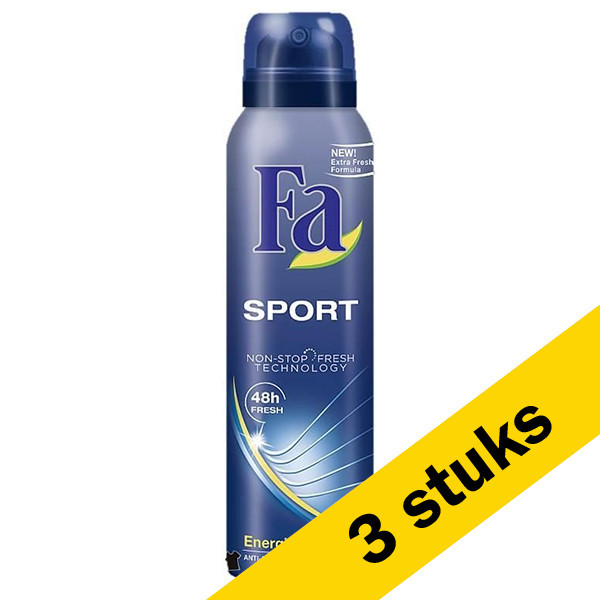 Fa Aanbieding: 3x Fa deodorant spray Sport for men (150 ml)  SFA05084 - 1