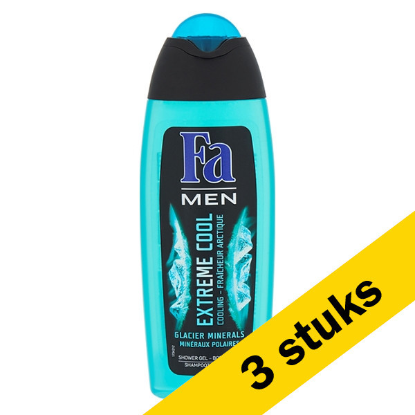 Fa Aanbieding: 3x Fa douchegel Extreme Cool for Men (250 ml)  SFA05160 - 1