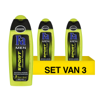 Fa Aanbieding: 3x Fa douchegel Sport Double Power for Men (250 ml)  SFA05162