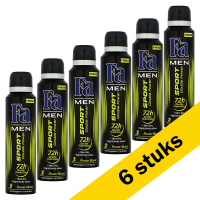 Fa Aanbieding: 6x Fa deodorant spray Double Power Boost for Men (150 ml)  SFA06004
