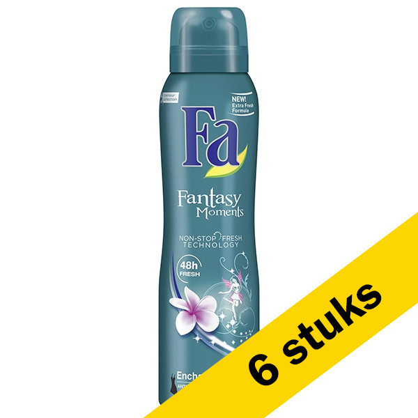 Fa Aanbieding: 6x Fa deodorant spray Fantasy Moments (150 ml)  SFA06179 - 1