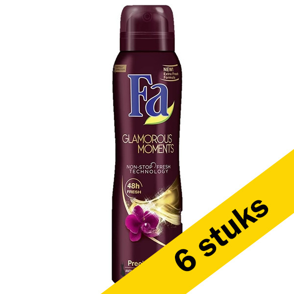 Fa Aanbieding: 6x Fa deodorant spray Glamorous Moments (150 ml)  SFA06180 - 1