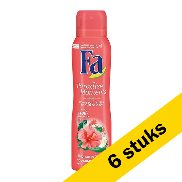Aanbieding: 6x Fa deodorant spray Paradise Moments (150 ml) SFA06196 - 1