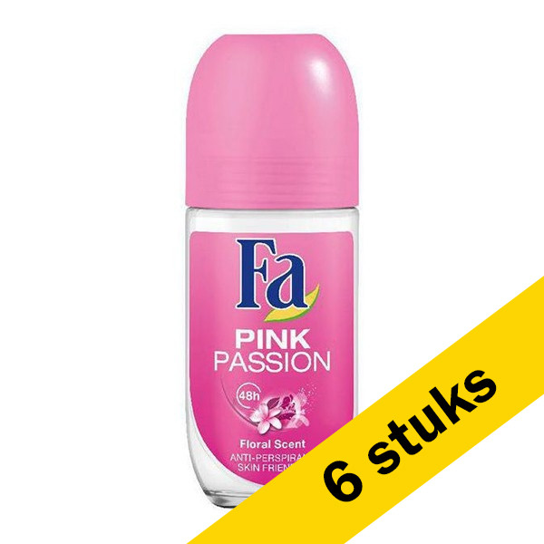 Aanbieding: 6x Fa deoroller Pink Passion (50 ml) SFA06195 - 1