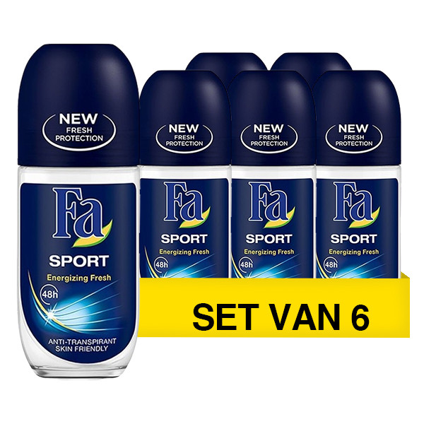 Fa Aanbieding: 6x Fa deoroller Sport (50 ml)  SFA06193 - 1