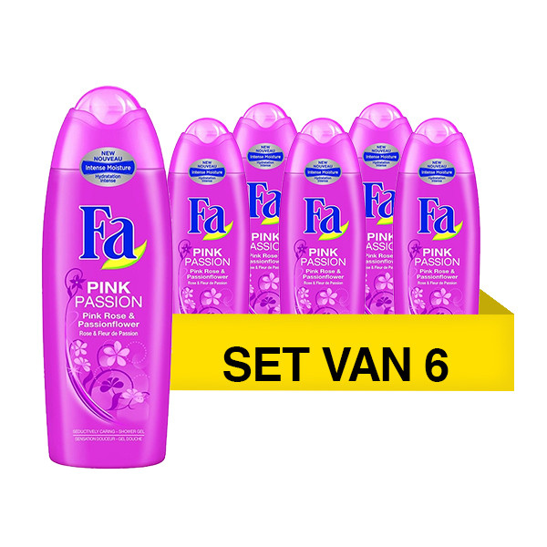 Fa Aanbieding: 6x Fa douchegel Pink Passion (250 ml)  SFA06191 - 1