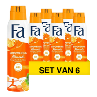 Fa Aanbieding: Fa Deodorant Spray Empowering Moments Orange Peel & Basil (6 flessen - 150 ml)  SFA06207
